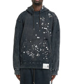 Mihara Yasuhiro Embellished Bleached Hoodie Black