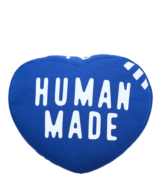 Human Made Heart Beads Cushion Navy