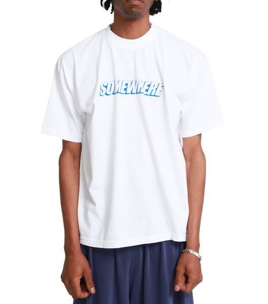 SOMEWHERE Block T-Shirt White