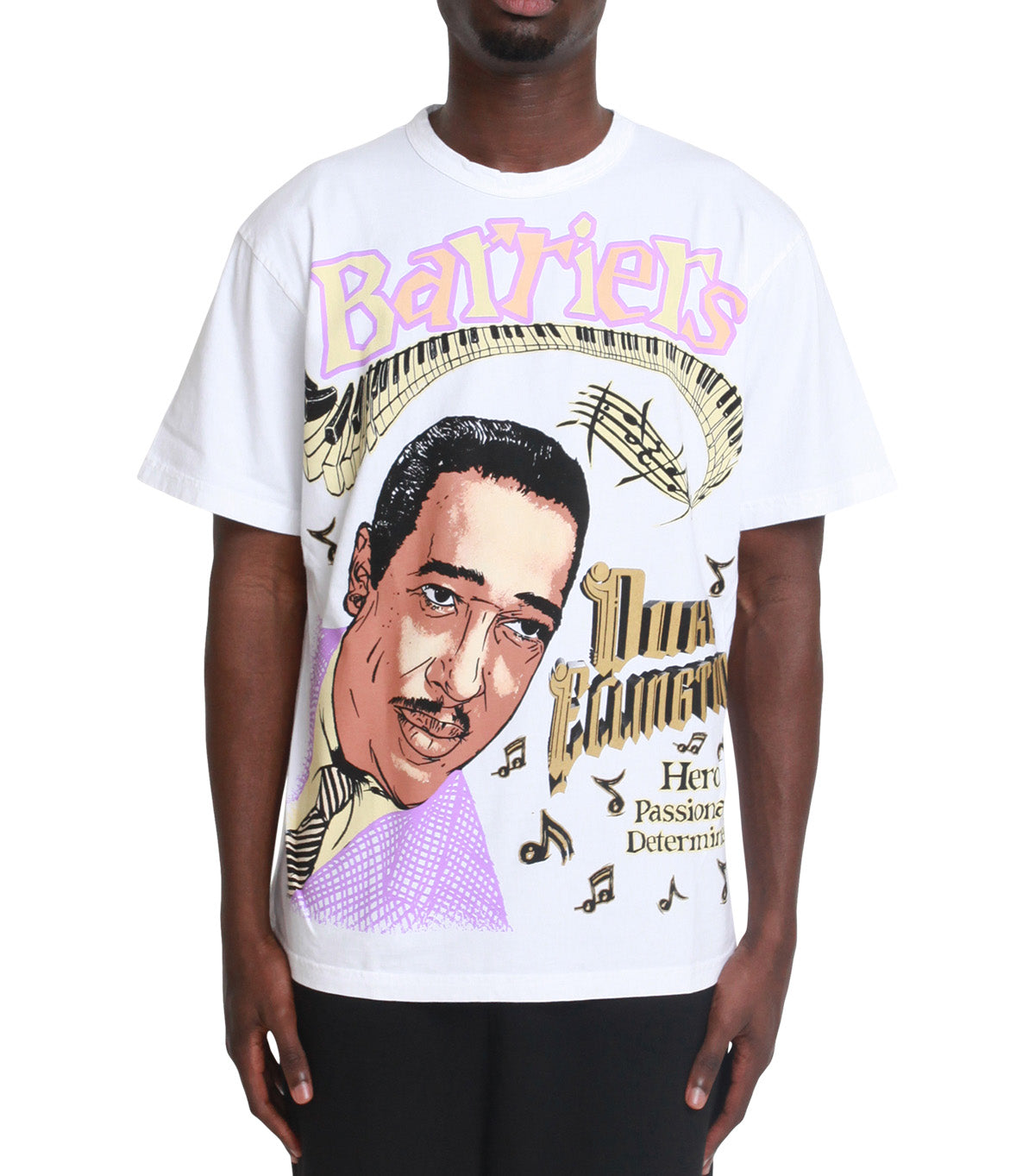 Barriers Duke Ellington Tee White