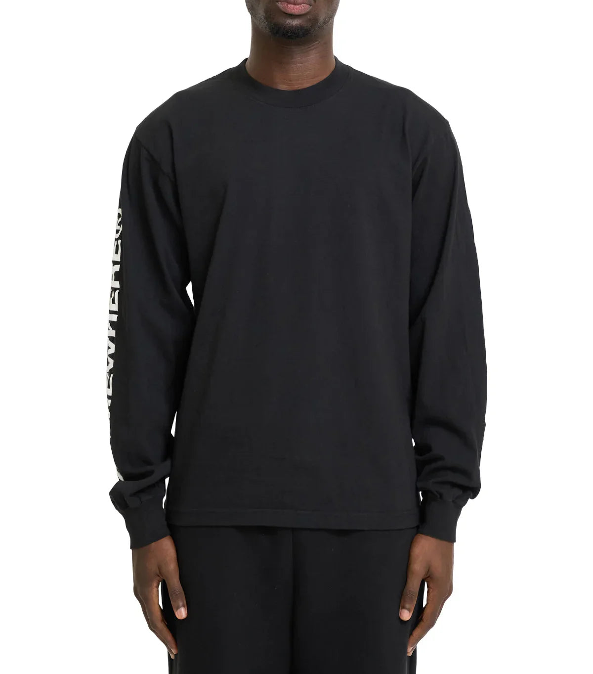 SOMEWHERE Long Sleeve Logo T-Shirt Black