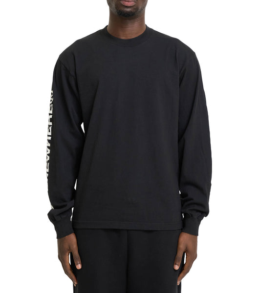 SOMEWHERE Long Sleeve Logo T-Shirt Black