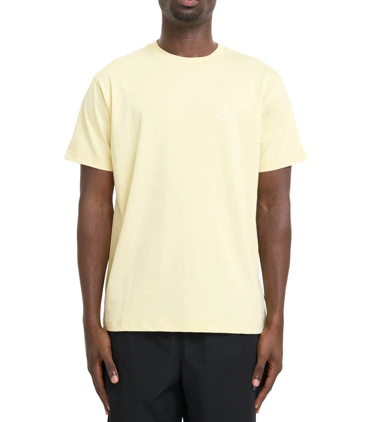 Dime Cursive Small Logo T-Shirt Cream