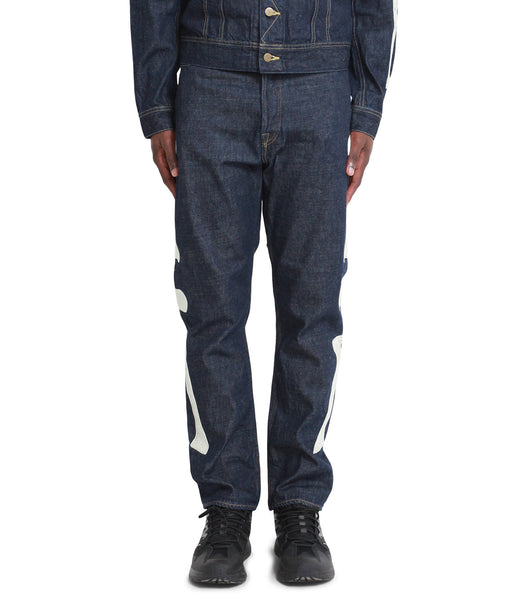 Kapital 12.5oz Denim Mexican Tuxedo 5P Okagilly Pants Indigo