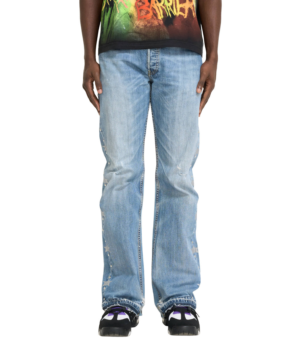 Barriers Denim Studded Jeans Indigo