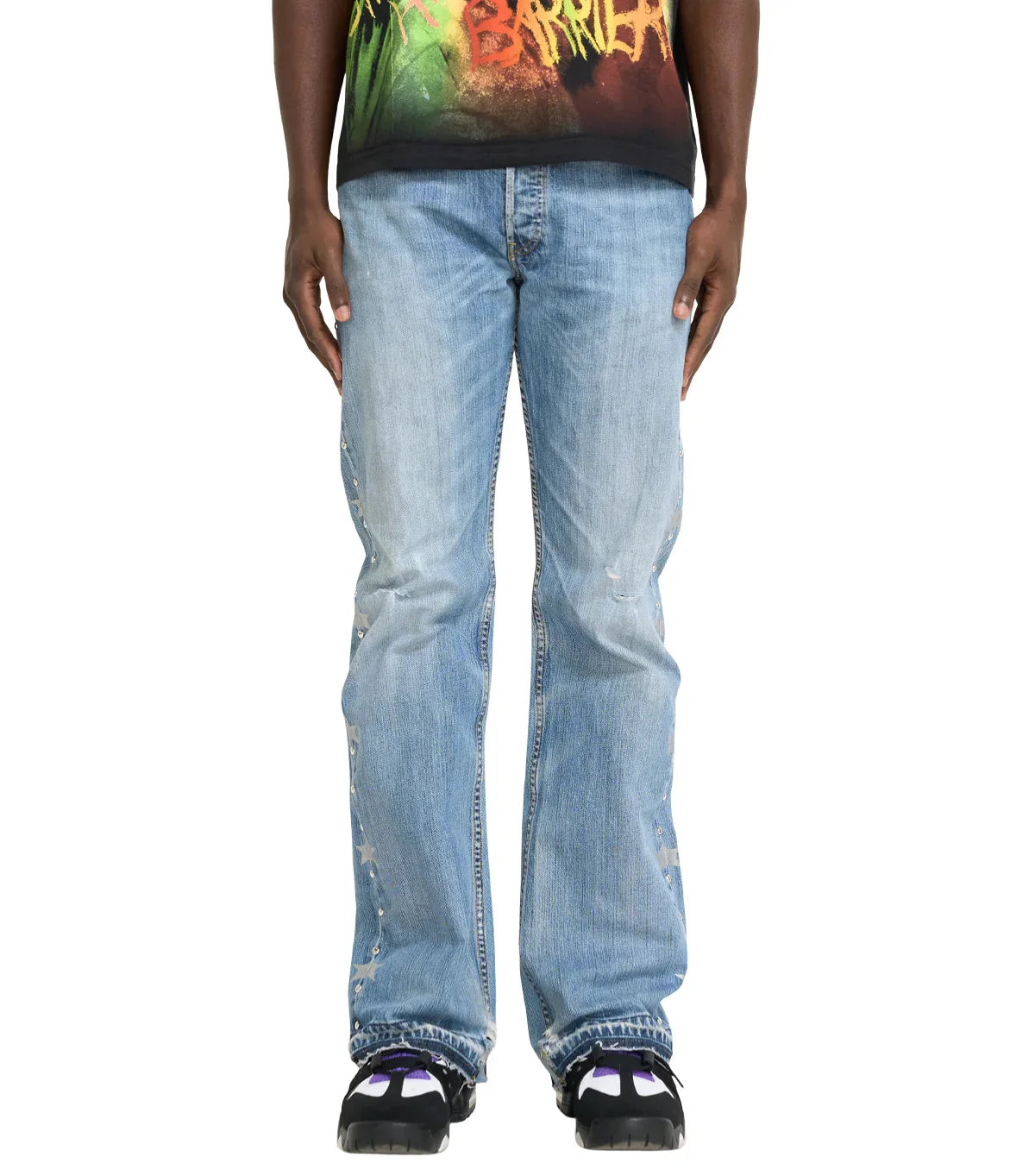 Barriers Denim Studded Jeans Indigo
