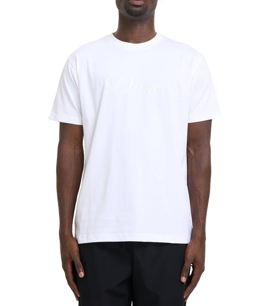 Dime Cursive T-Shirt White