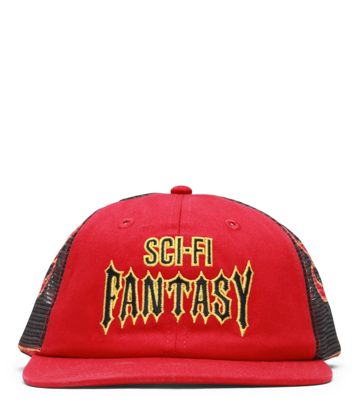 Sci-Fi Fantasy Biker Logo Hat Red