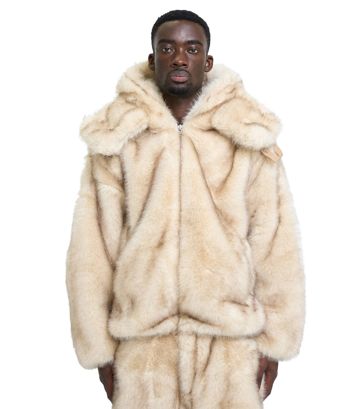 KidSuper Fur Jacket Cream