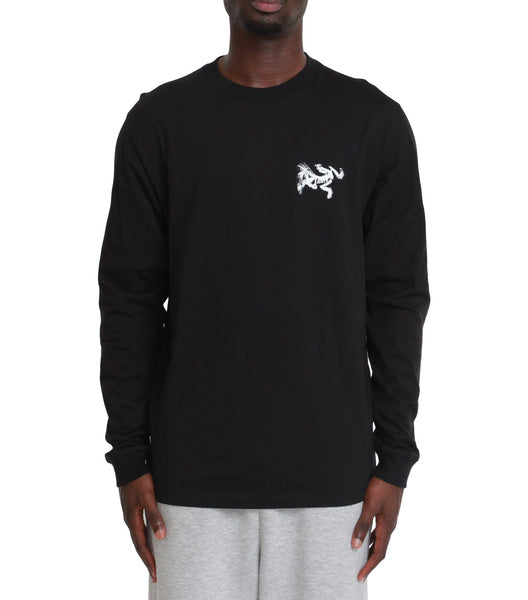 Arc'teryx Kragg Sl Cotton Bird Tile Long Sleeve Black
