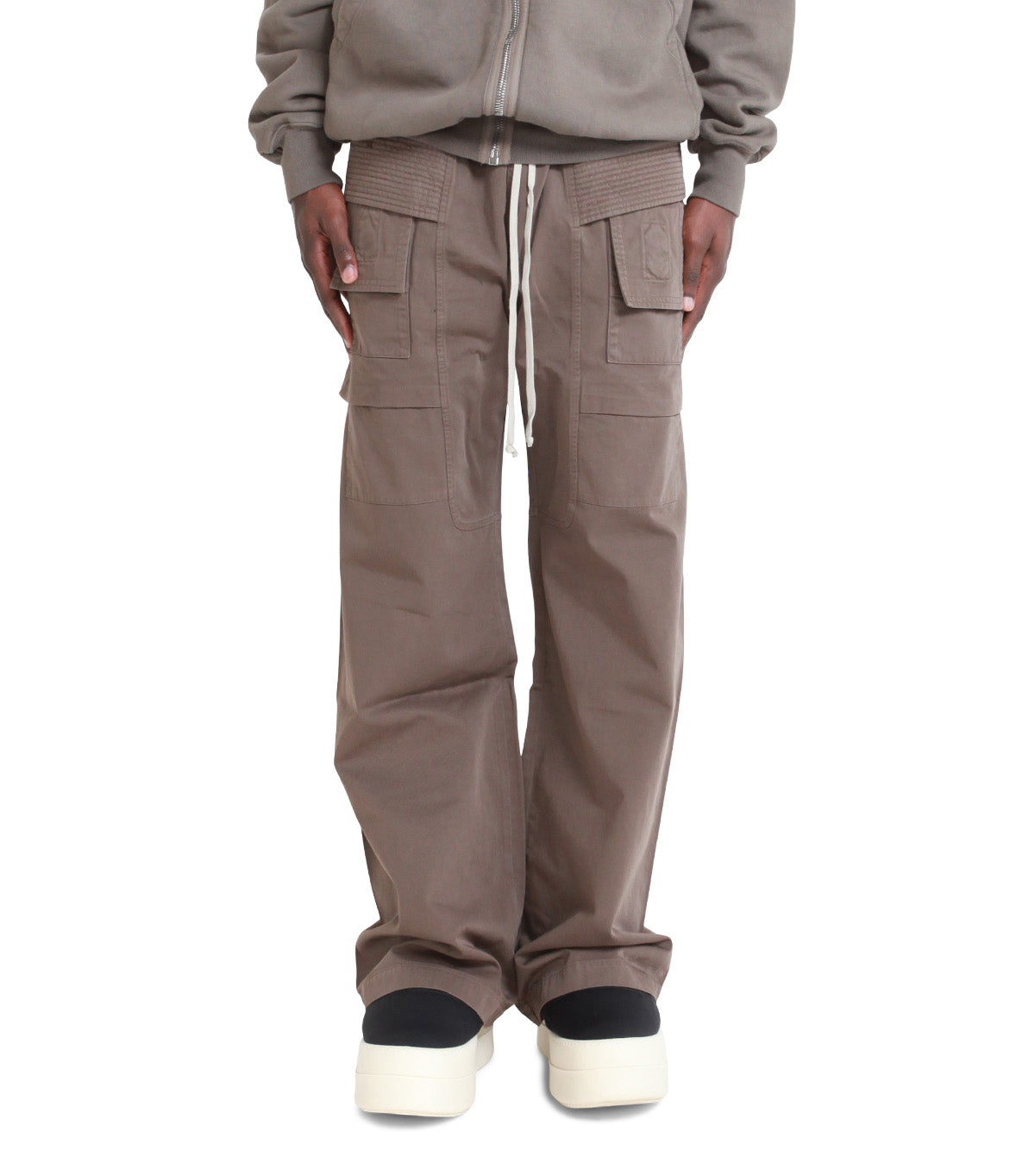 Rick Owens DRKSHDW Creatch Wide Cargo Drawstring Tan