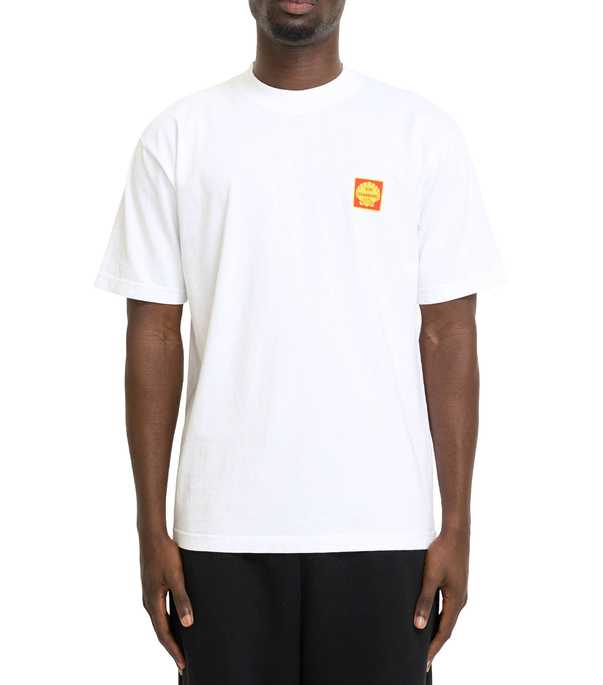SOMEWHERE Shell T-Shirt White