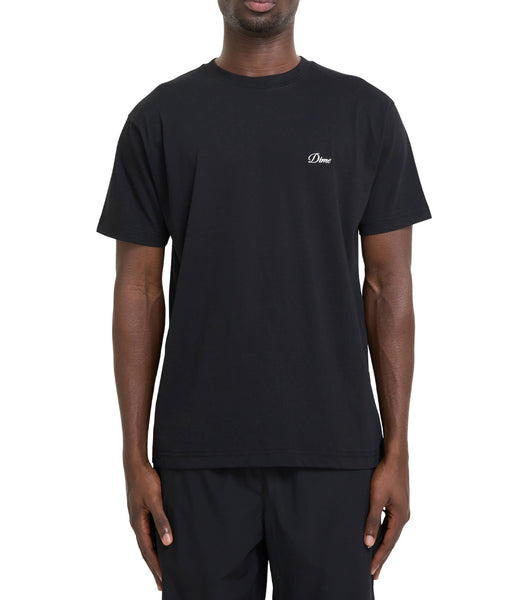 Dime Cursive Small Logo T-Shirt Black