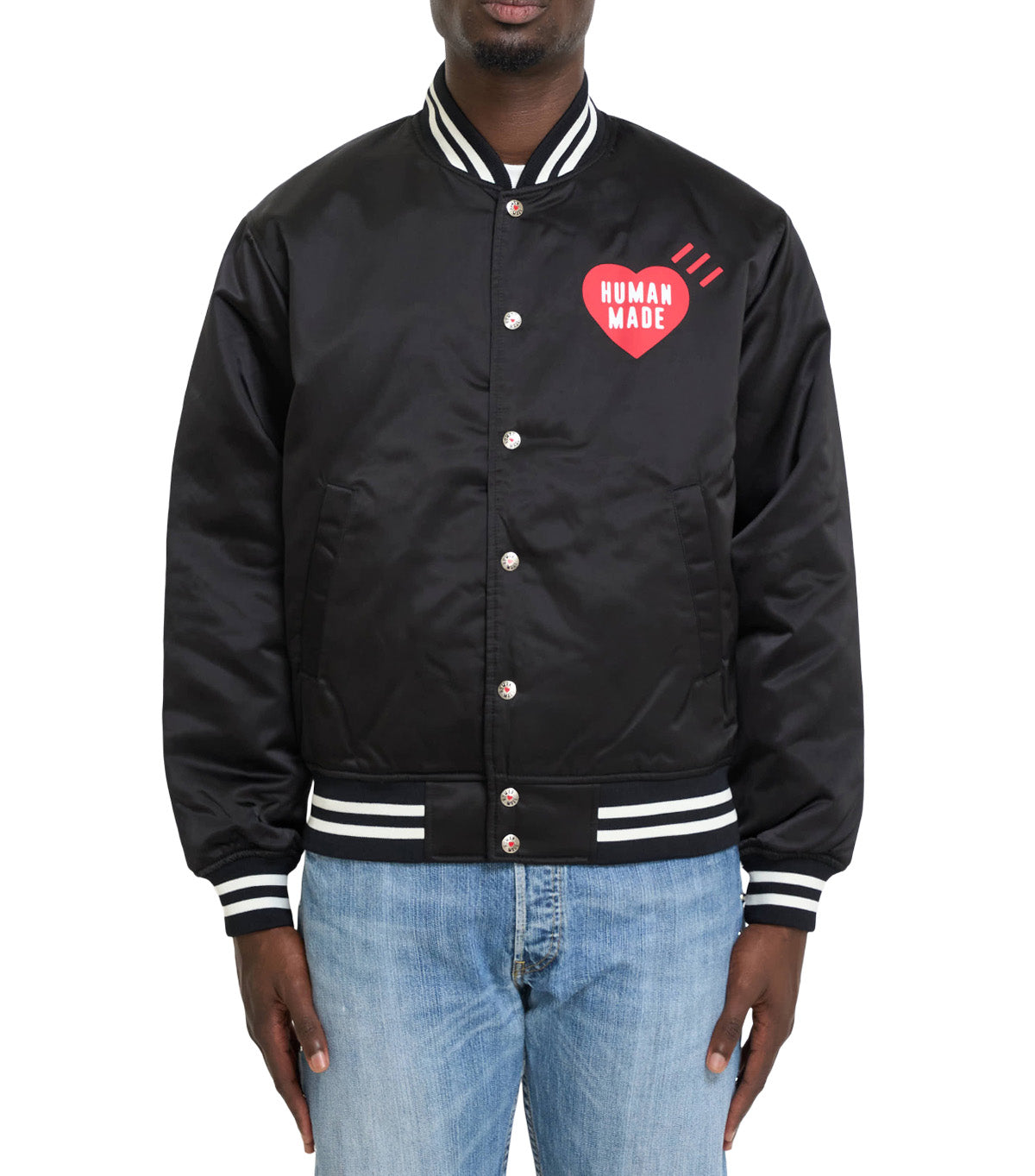 Human Made Nylon Stadium Jacket Black