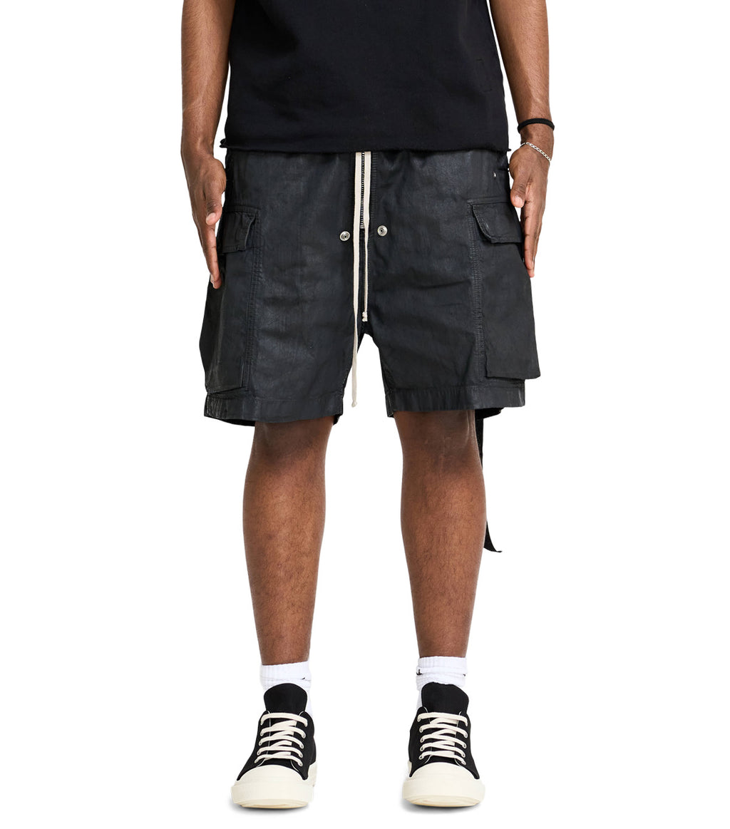 Rick Owens DRKSHDW Shorts In Denim Cargobela Shorts Black