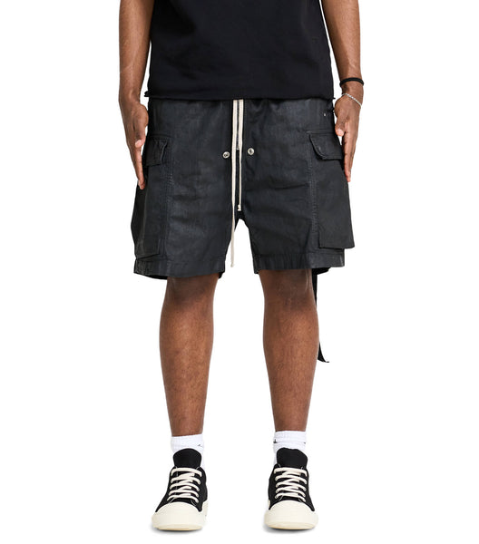 Rick Owens DRKSHDW Shorts In Denim Cargobela Shorts Black