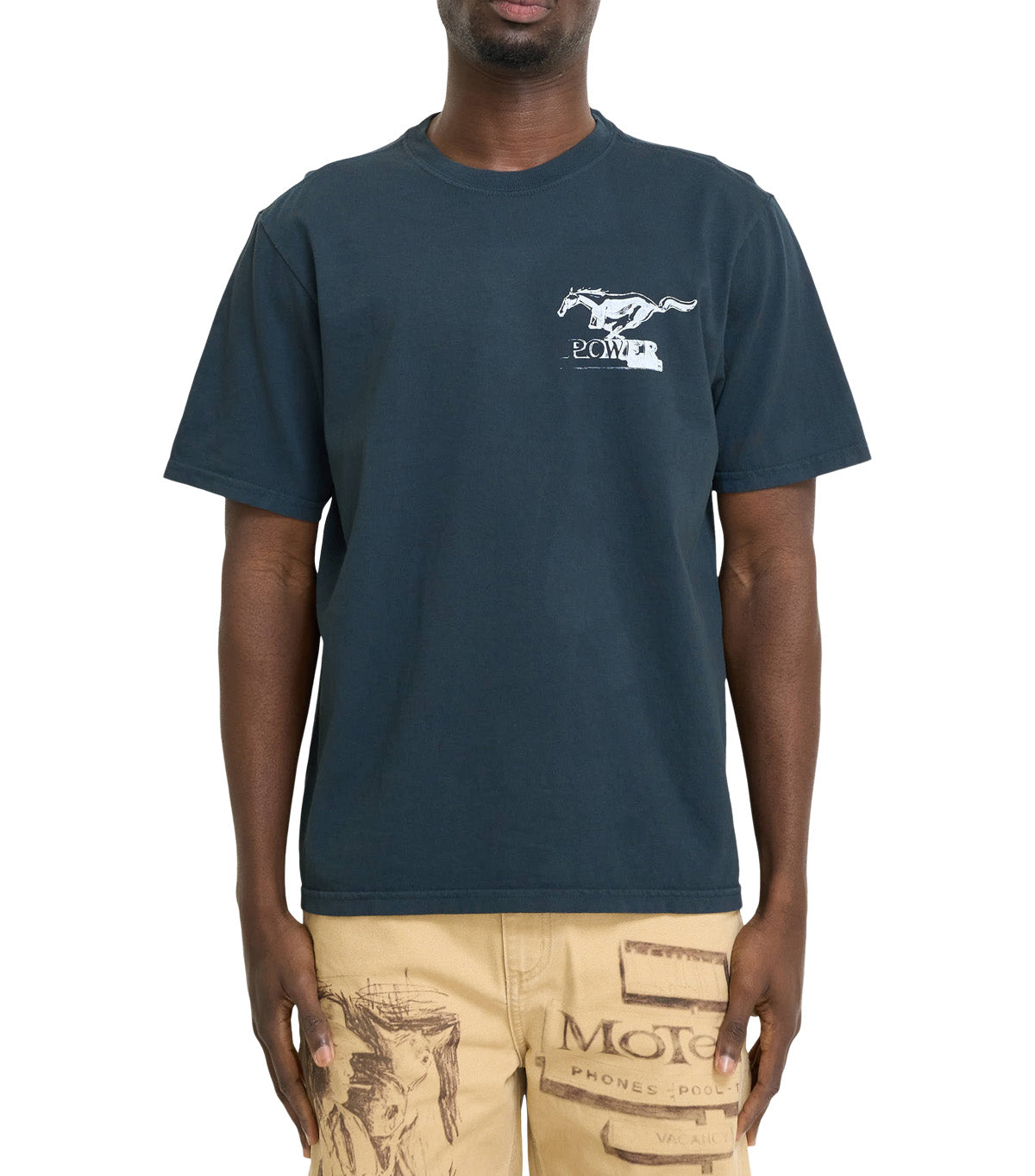 One Of These Days Mustang Cross T-Shirt Washed Black