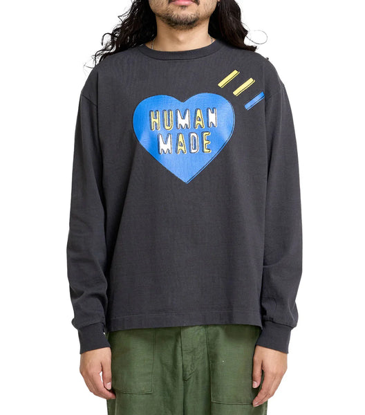 Human Made Heart Graphic T-Shirt Blue Black