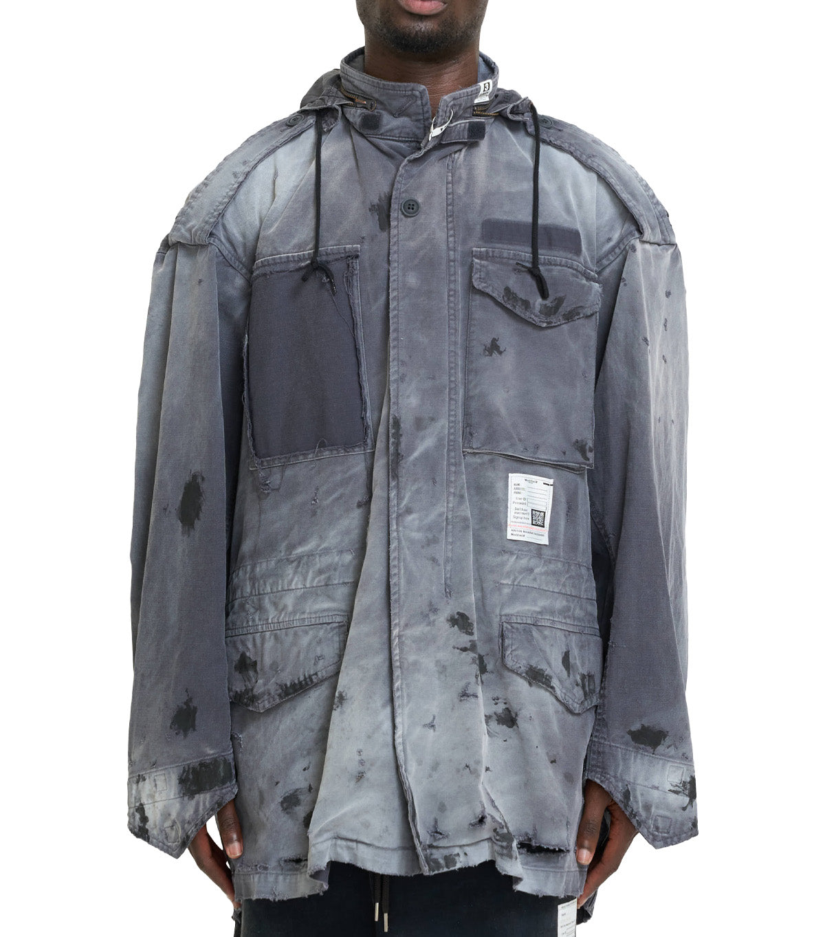 Mihara Yasuhiro Distressed M-65 Jacket Black