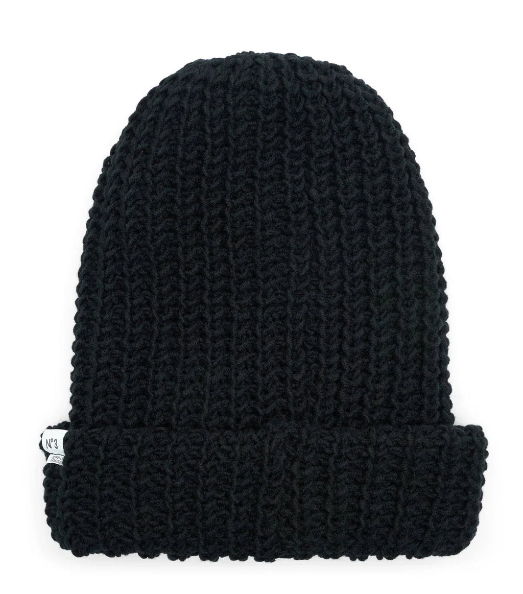 Mihara Yasuhiro Bedwin Huge Beanie Black