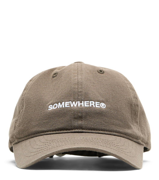 SOMEWHERE Logo Hat Brown