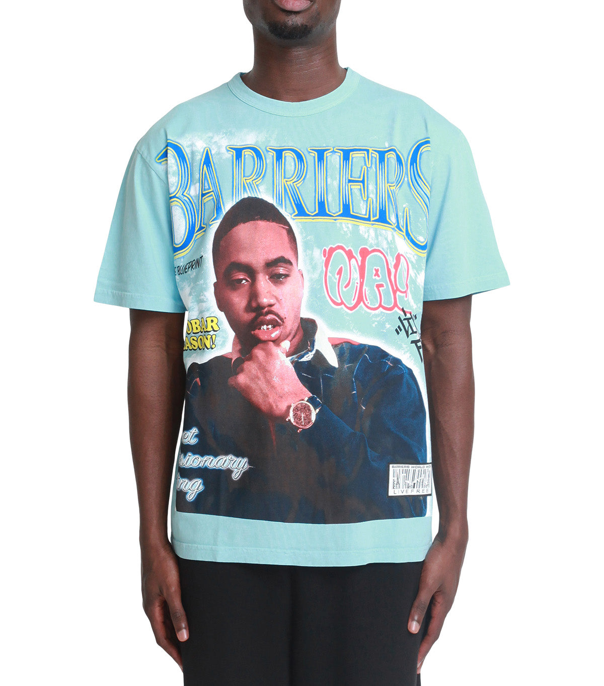 Barriers Nas Tee Blue
