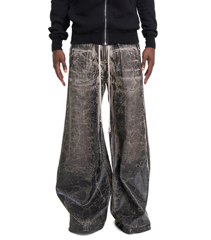 RICK OWENS DRKSHDW クリーチワイドカーゴ FOIL加工 Rick Owens Drkshdw - Hollywood Creatch Wide Cargo Drawstring | HBX