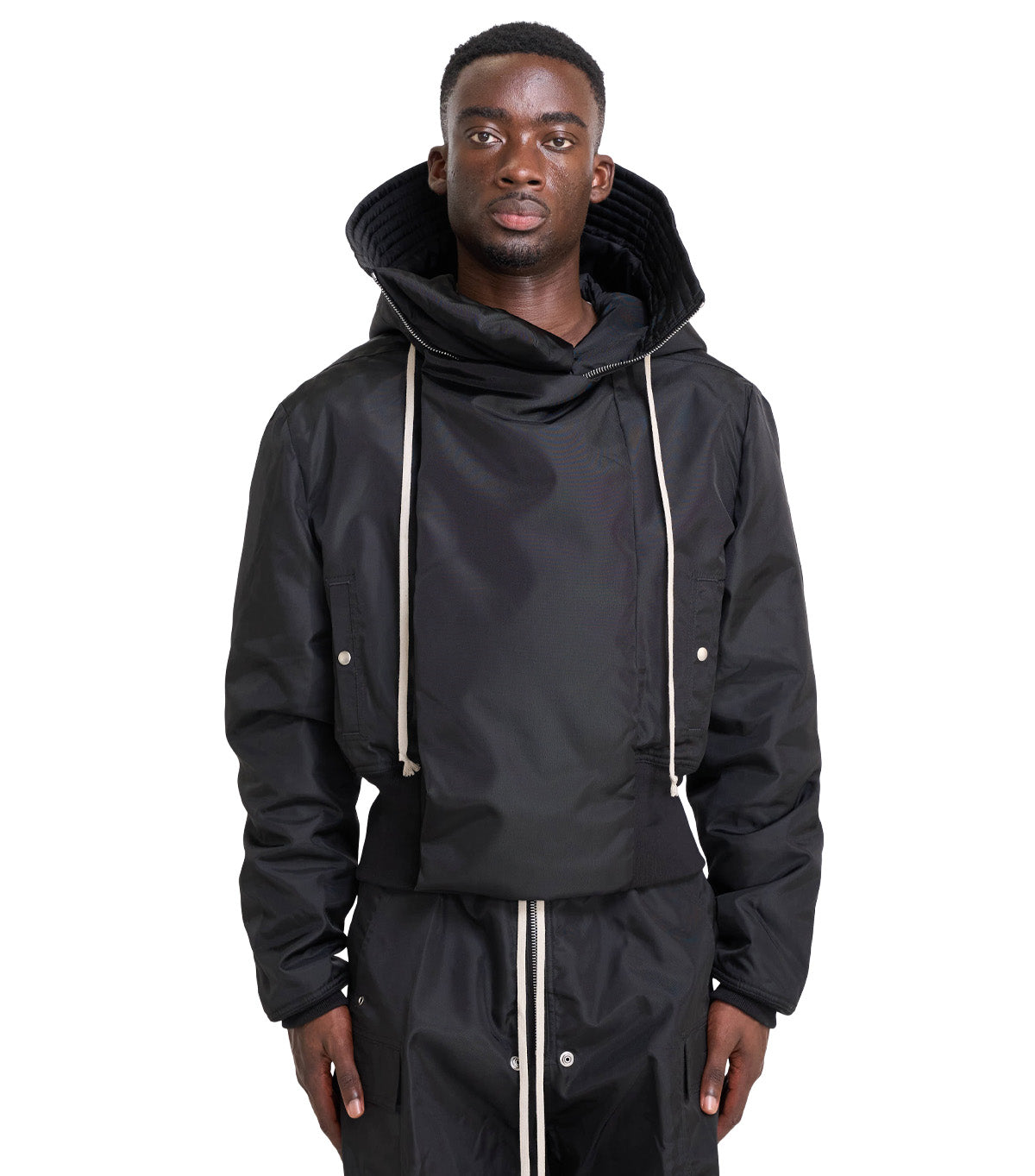 Rick Owens DRKSHDW Cropped Alice Parka Black