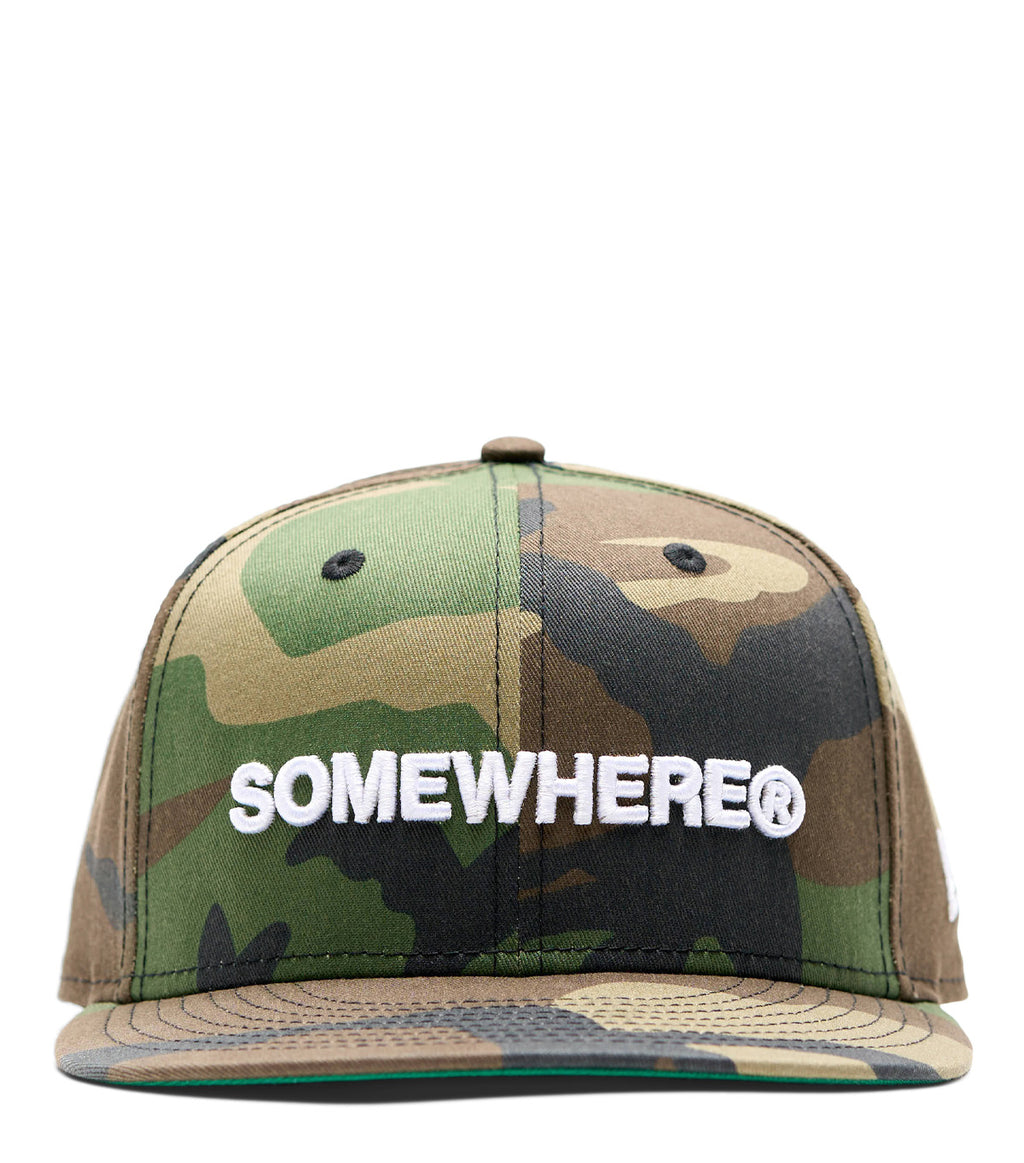 SOMEWHERE x New Era Logo Fitted Camo