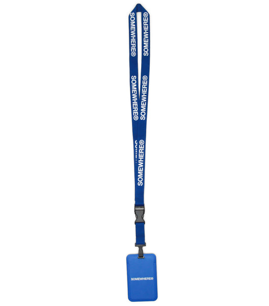 SOMEWHERE Fare Card Lanyard Blue