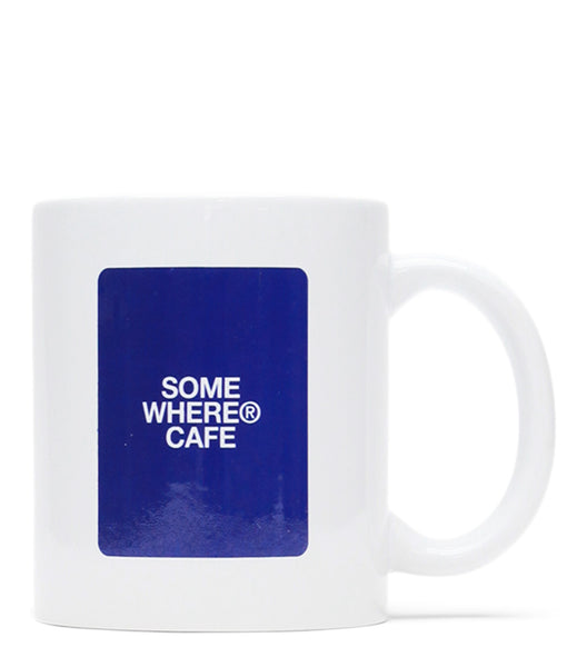 SOMEWHERE Cafe Logo Mug White