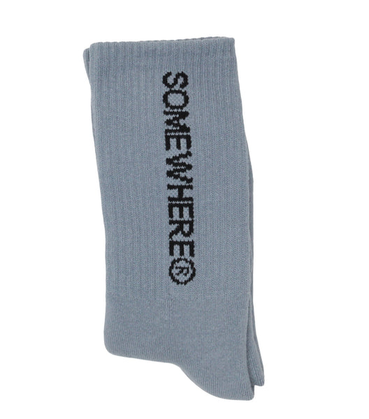 SOMEWHERE Original Crew Socks Grey