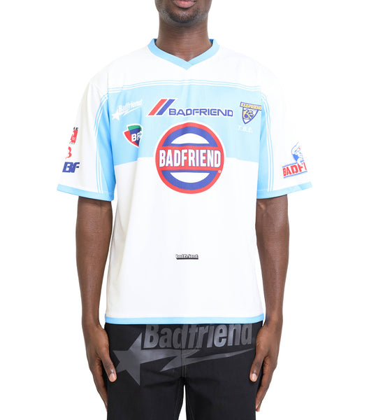 Badfriend Soccer Jersey Bone Blue