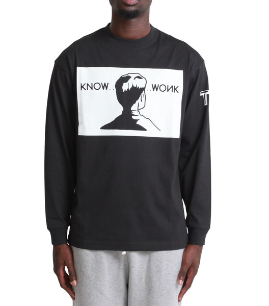 The Trilogy Tapes Know Wonk Long Sleeve T-Shirt Black