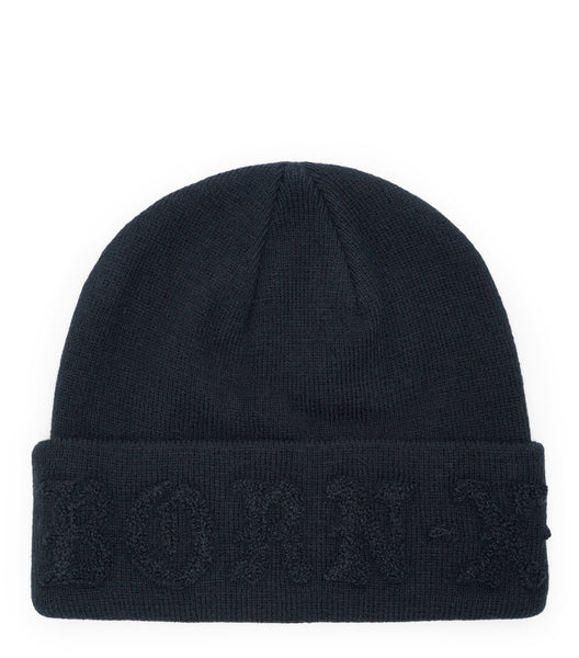 Born x Raised Tonal Knit Beanie Black