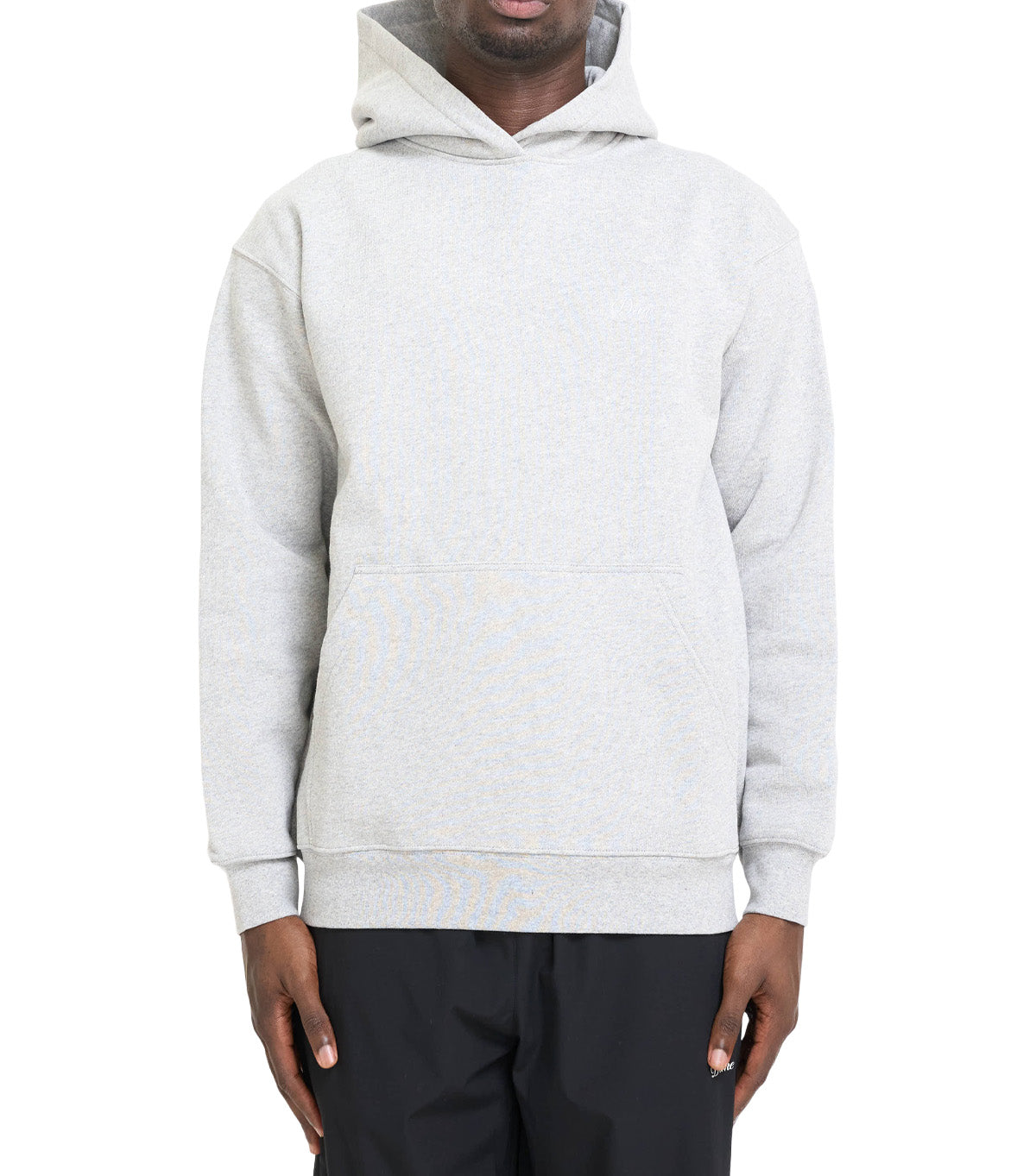 Dime Cursive Small Logo Hoodie Heather Grey