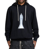 Rick Owens DRKSHDW Felpa Oversized Hoodie Black Milk