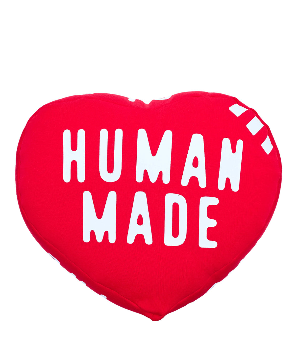 Human Made Heart Beads Cushion Red