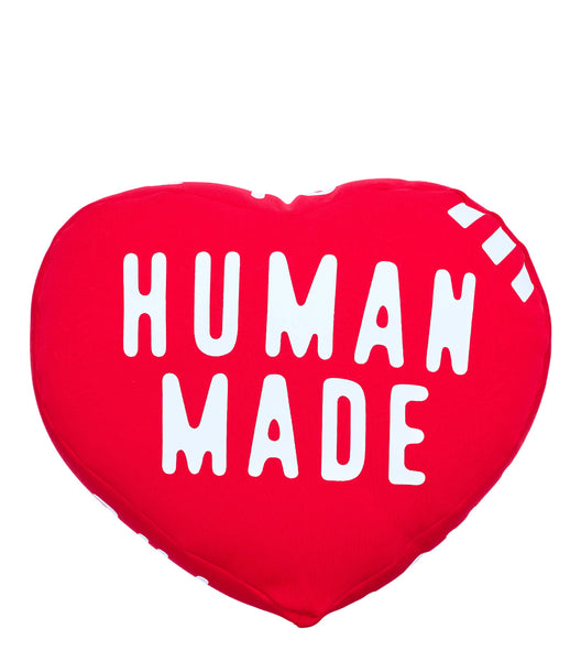 Human Made Heart Beads Cushion Red
