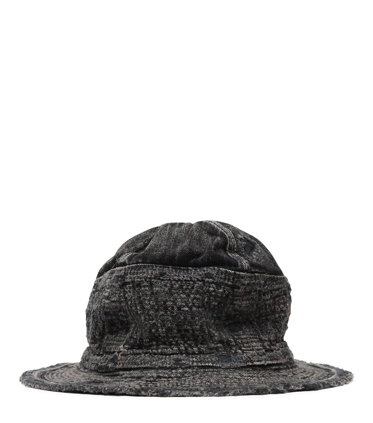 Kapital 11.5oz BLKxBLK Denim The Old Man And The Sea Hat (Crash Remake) Black