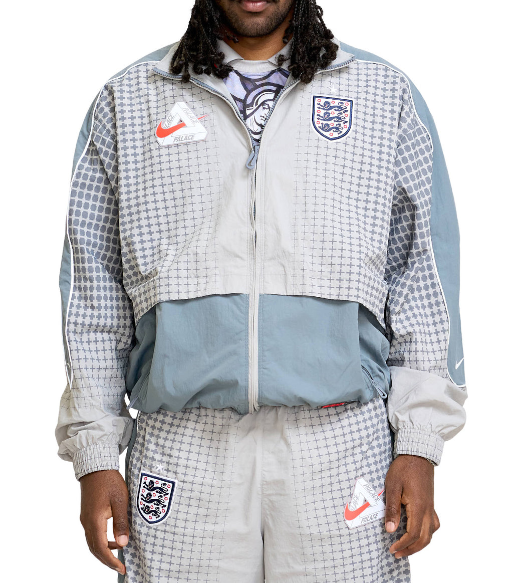 Nike England x Palace Track Jacket Grey Crimson
