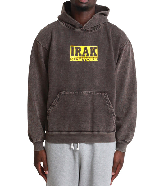 IRAK Logo Hoodie Brown