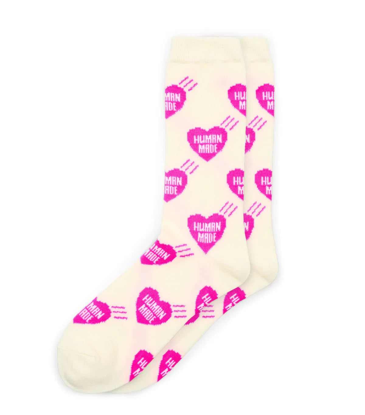 Human Made Heart Socks Pink