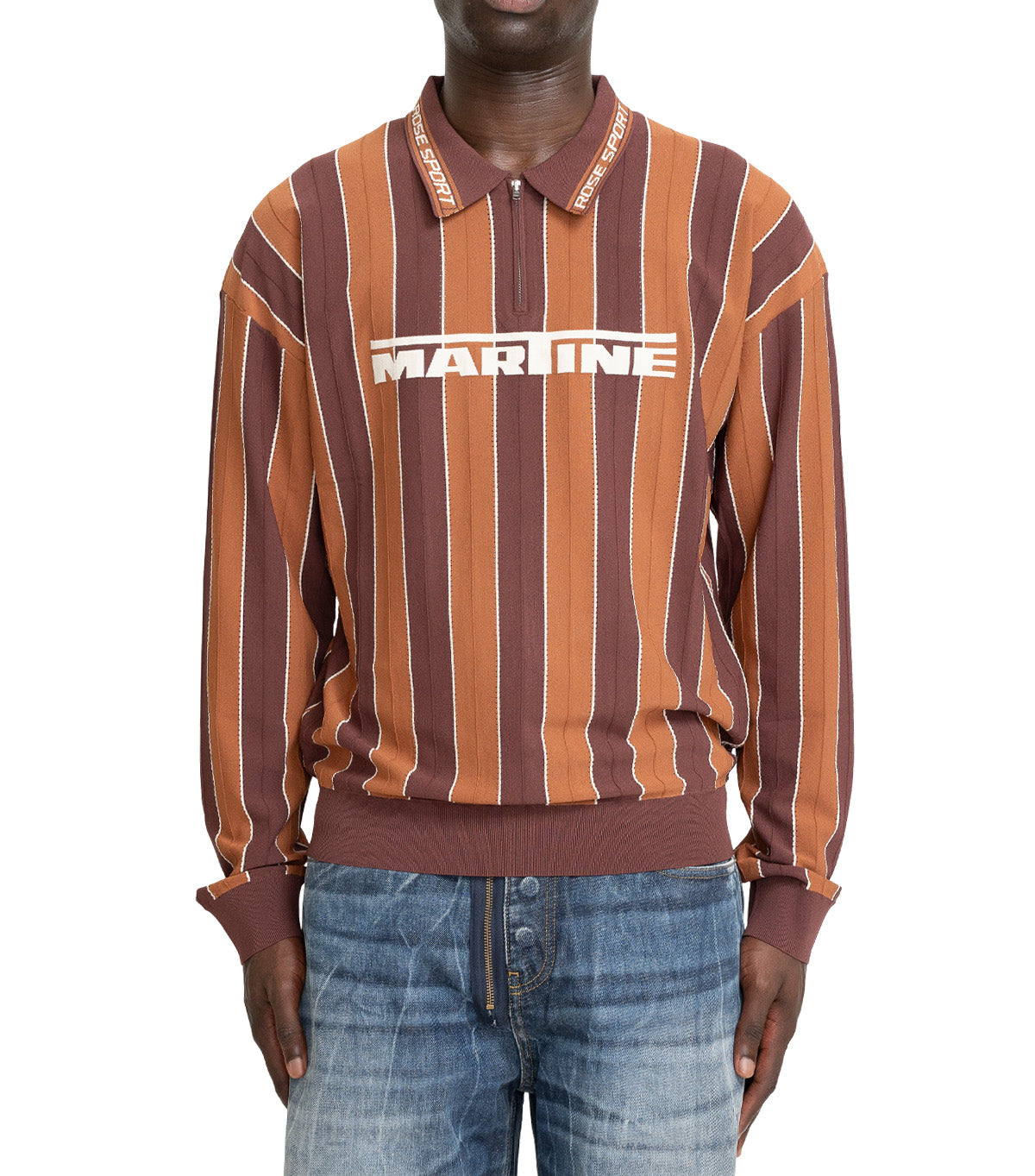 Martine Rose Logo Polo Brown