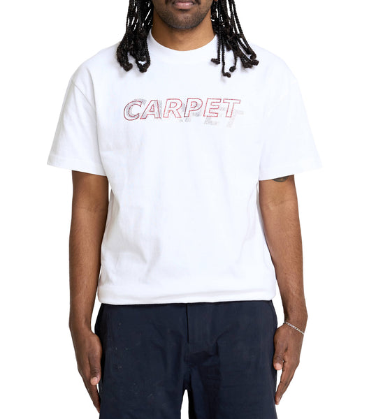 Carpet Company Misprint Rhinestone T-Shirt White