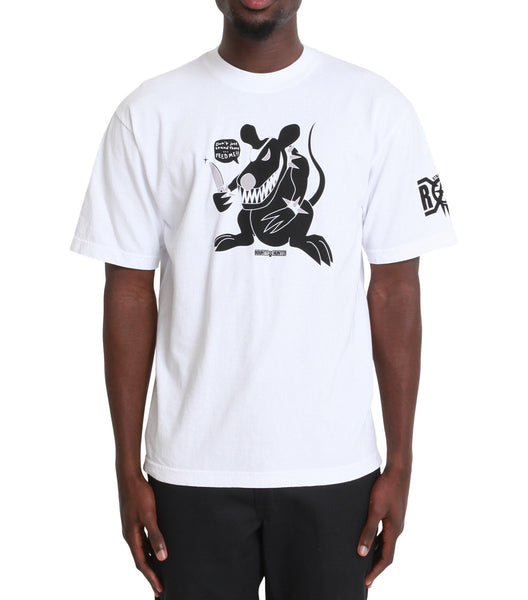 Stray Rats x Bounty Hunter Rat Tee White