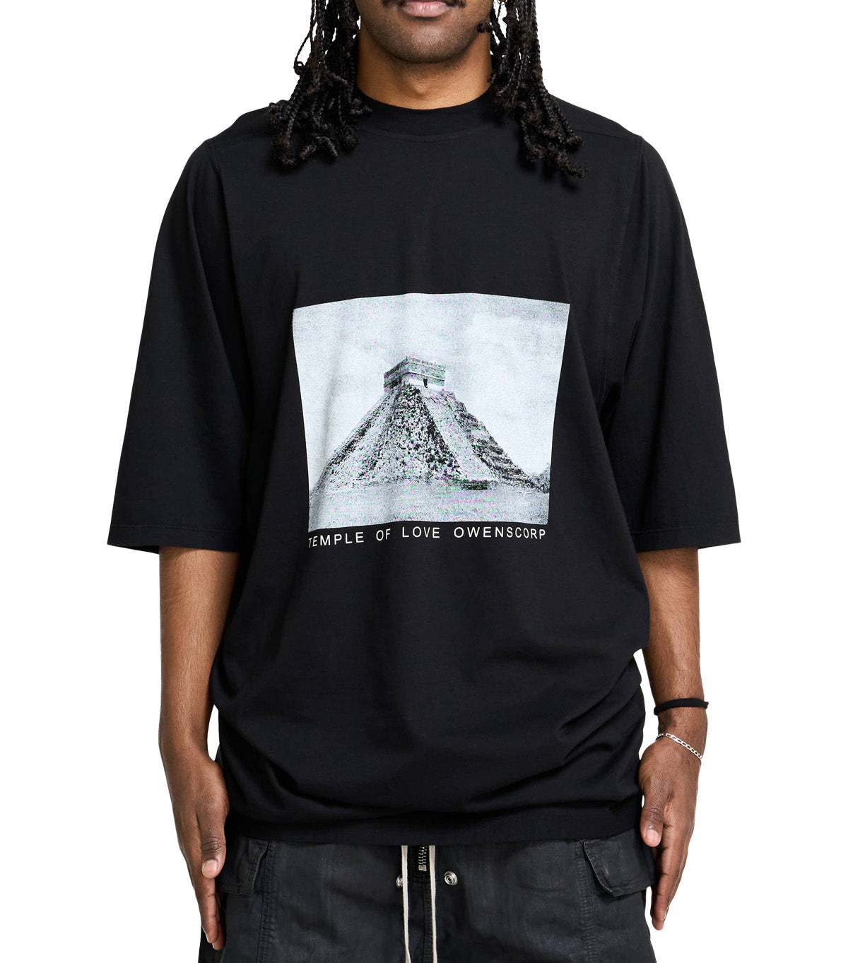 Rick Owens DRKSHDW T-Shirt Jumbo Black Milk