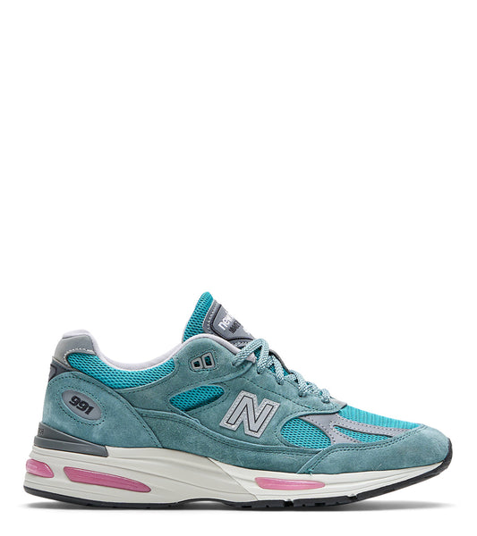 New Balance Made In UK U991V2 Porcelain Green