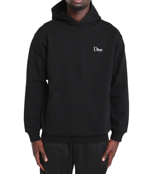 Dime Classic Small Logo Hoodie Black