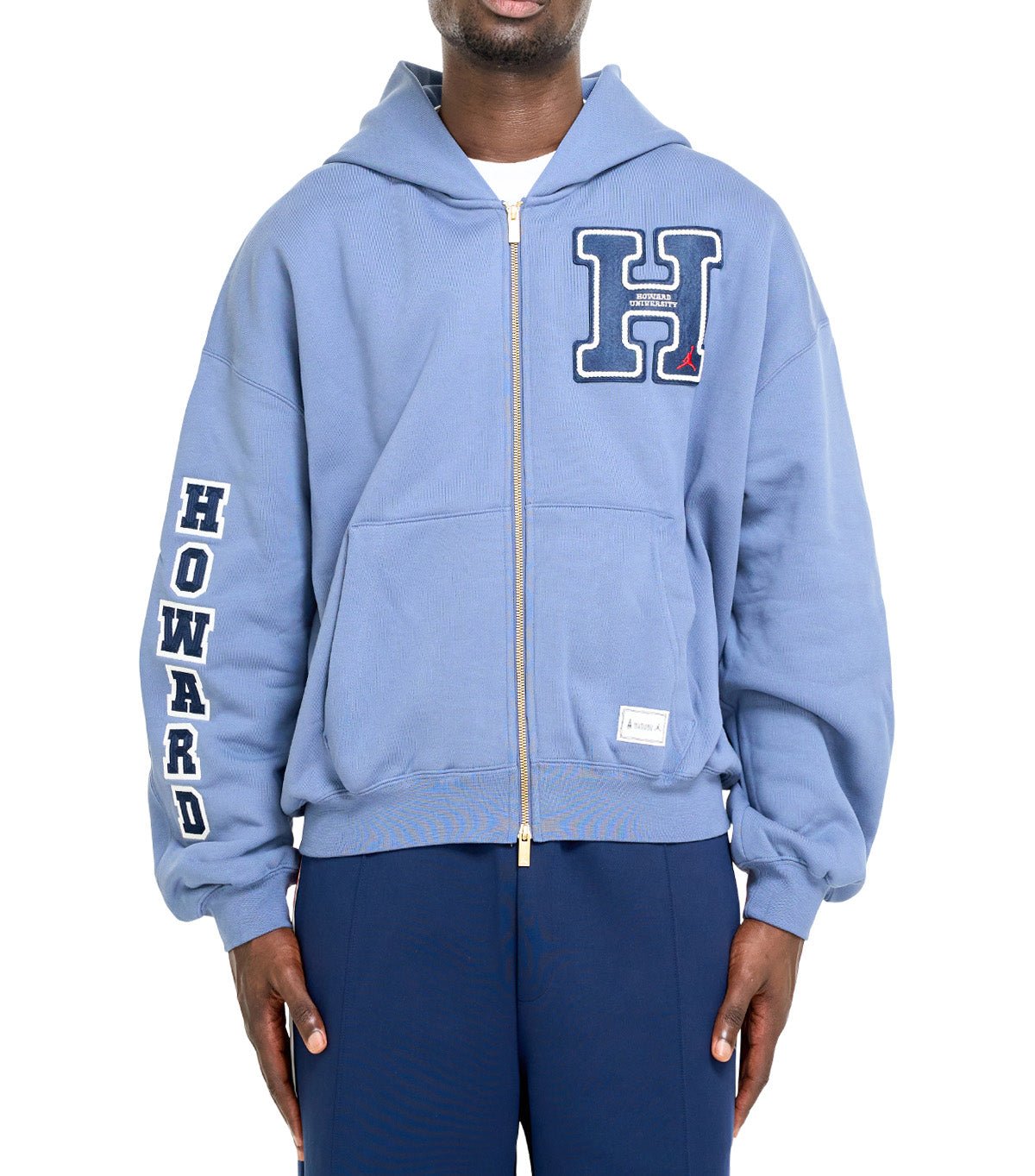 Jordan Flight x Howard University Hoodie Blue - SOMEWHERE